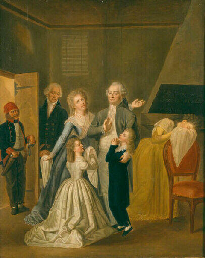 Order Art Reproductions Les adieux de Louis XVI à sa famille by Jean Jacques Hauer (1751-1829, Germany) | ArtsDot.com