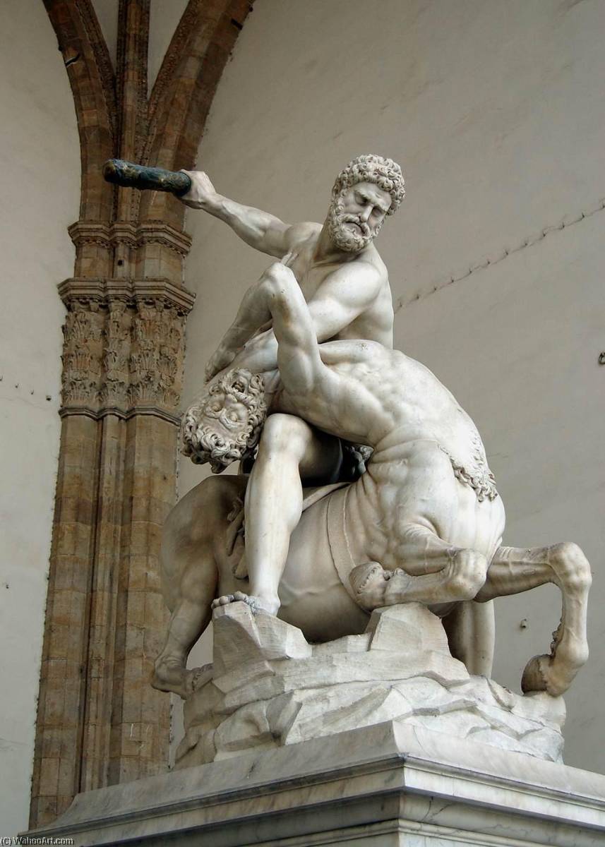 Buy Museum Art Reproductions Hercules and the Centaur, 1600 by Jean Boulogne (1529-1608) | ArtsDot.com