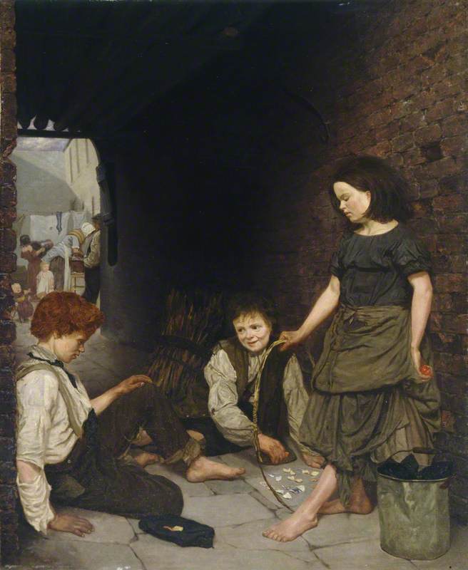 Order Oil Painting Replica Manchester and Salford Children, 1861 by Thomas Armstrong (1832-1911) | ArtsDot.com