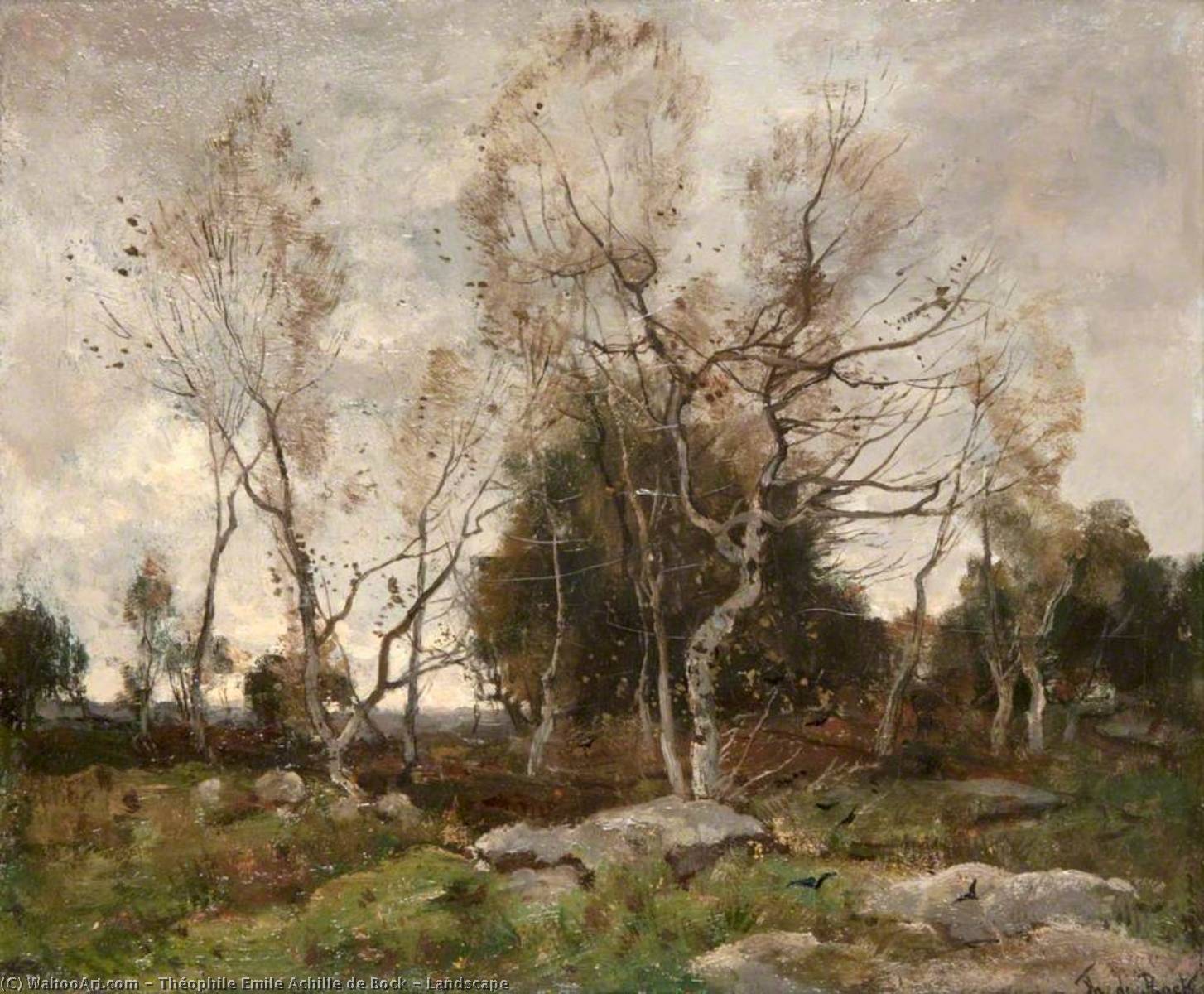 Order Artwork Replica Landscape by Theophile Emile Achille De Bock (1851-1904, Netherlands) | ArtsDot.com