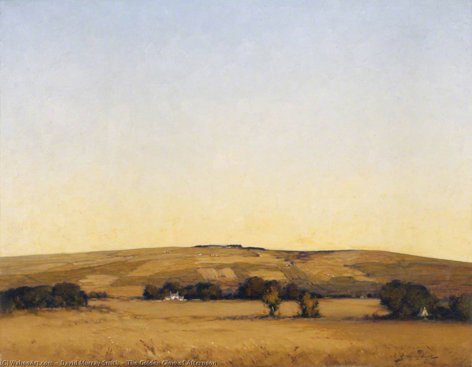 Order Oil Painting Replica The Golden Glow of Afternoon by David Murray Smith (1865-1952) | ArtsDot.com