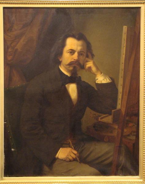 Order Paintings Reproductions AUTOPORTRAIT by Ferdinand Birotheau (1819-1892) | ArtsDot.com