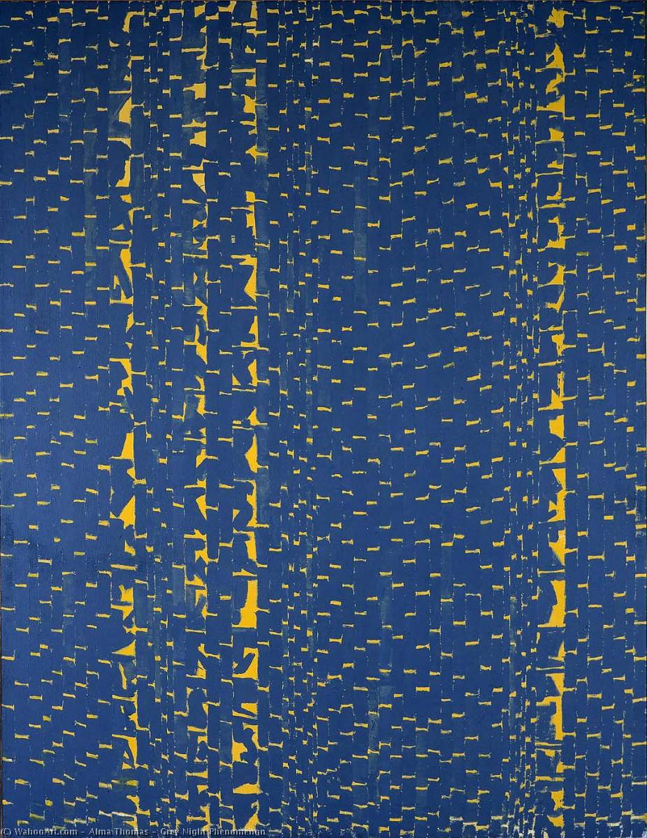 Order Art Reproductions Grey Night Phenomenon, 1972 by Alma Thomas (Inspired By) (1891-1978) | ArtsDot.com