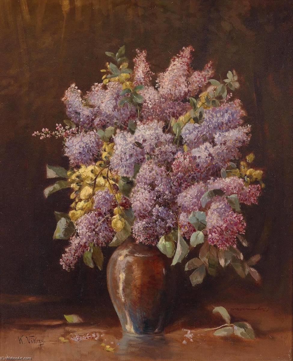 Lilacs in a Vase by Karl Vikas Karl Vikas | ArtsDot.com