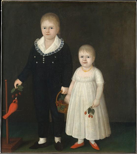 Order Oil Painting Replica Edward and Sarah Rutter, 1805 by Joshua Johnson (1763-1832) | ArtsDot.com