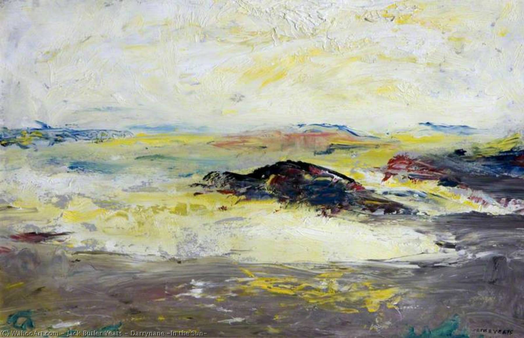 Order Oil Painting Replica Darrynane (In the Sun), 1927 by Jack Butler Yeats (Inspired By) (1871-1957, United Kingdom) | ArtsDot.com