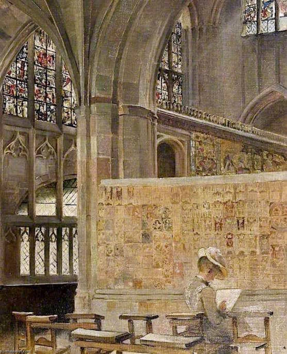 Buy Museum Art Reproductions Malvern Abbey, Worcestershire, 1892 by Sarah Paxton Bell Dodson | ArtsDot.com