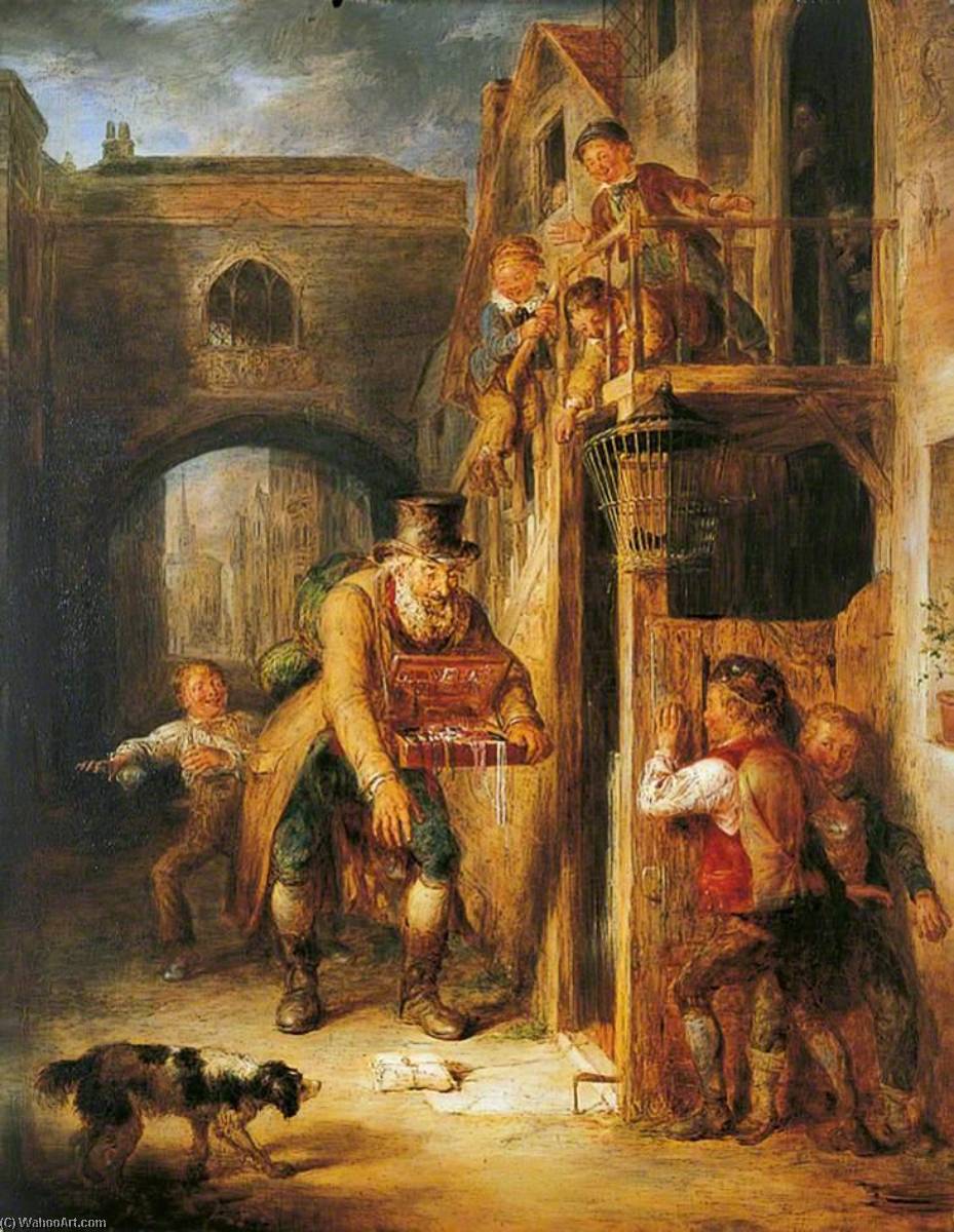 Order Oil Painting Replica The False Parcel by William Kidd (1796-1863) | ArtsDot.com