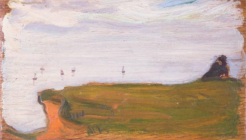 Order Oil Painting Replica Landscape in Normany, 1900 by Wojciech Weiss (1875-1950) | ArtsDot.com