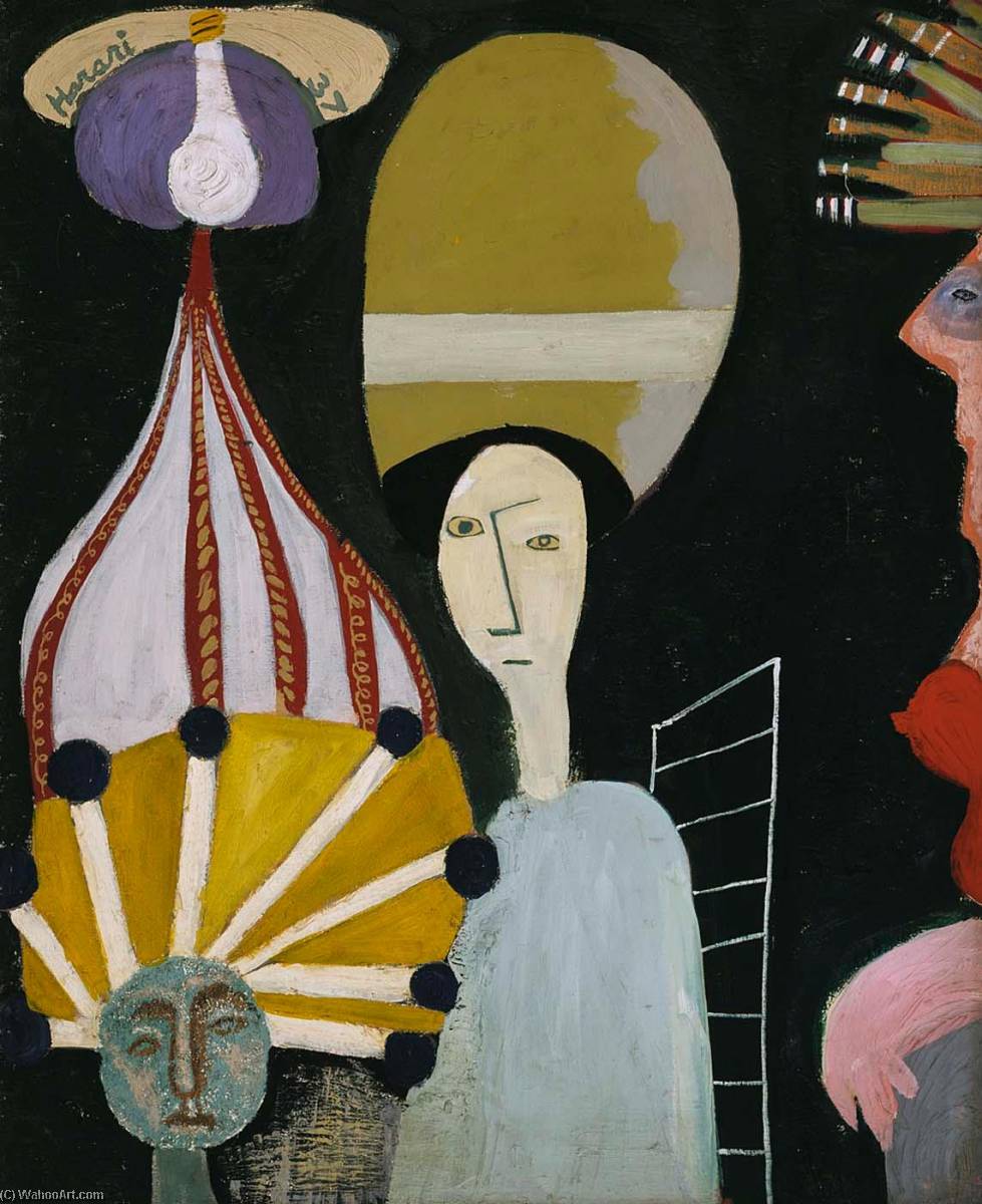 The Beauty Parlor, 1937 by Hananiah Harari (1912-2000) Hananiah Harari | ArtsDot.com