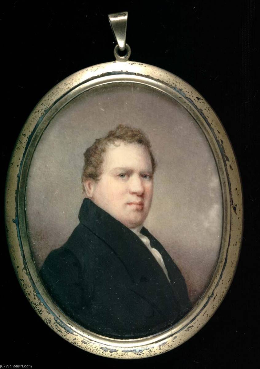 Order Oil Painting Replica Portrait of a Gentleman, 1844 by Alvan Clark (1804-1887) | ArtsDot.com