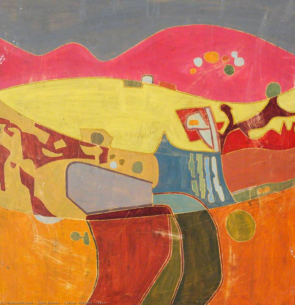 Colour Abstract (verso) by John Bowen (1914-2006) John Bowen | ArtsDot.com