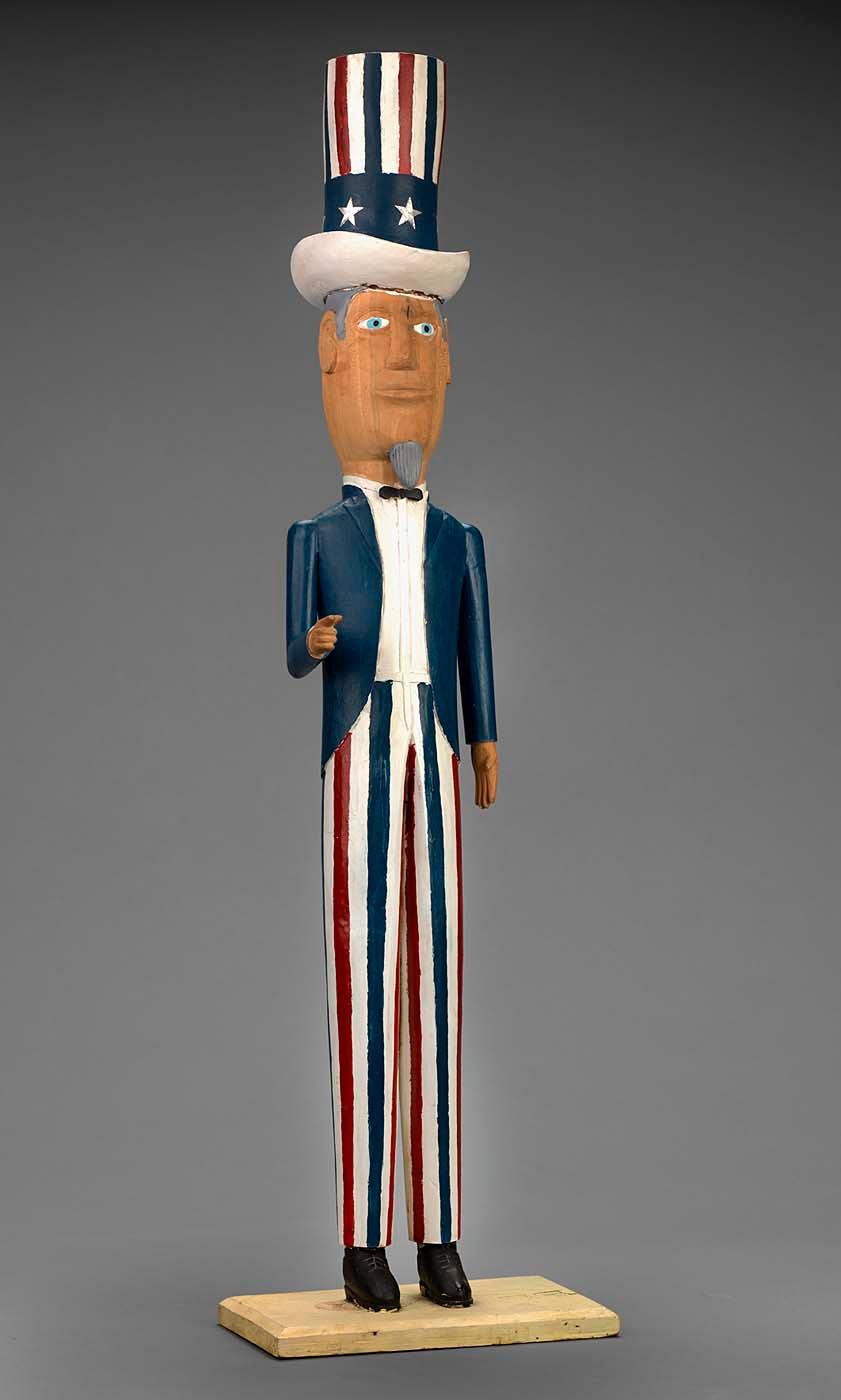 Buy Museum Art Reproductions Untitled (Uncle Sam), 1972 by Edgar Tolson (Inspired By) (1904-1984) | ArtsDot.com