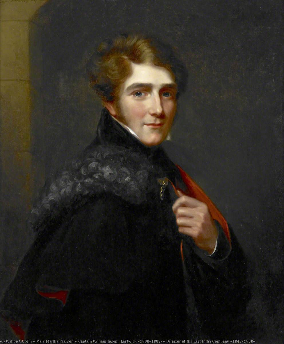 Captain William Joseph Eastwick (1808–1889), Director of the East India Company (1849–1858), 1827 by Mary Martha Pearson Mary Martha Pearson | ArtsDot.com