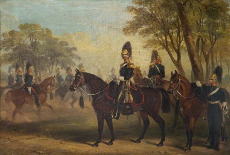 Order Oil Painting Replica Glasgow Yeomanry at Exercise by Henry Martens (1790-1868) | ArtsDot.com