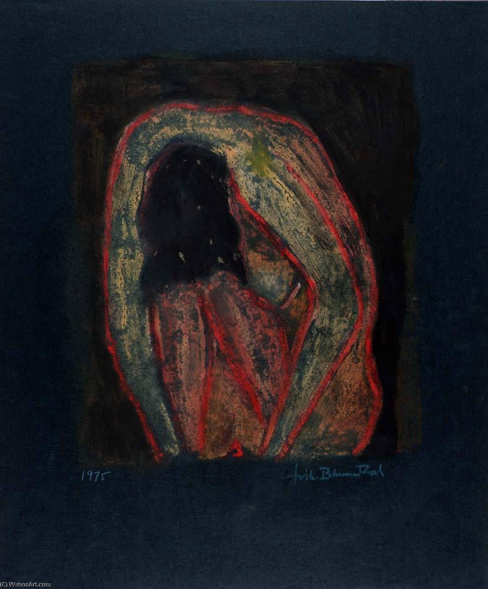 Woman Bending Down, 1975 by Fritz Blumenthal (1913-2002) Fritz Blumenthal | ArtsDot.com