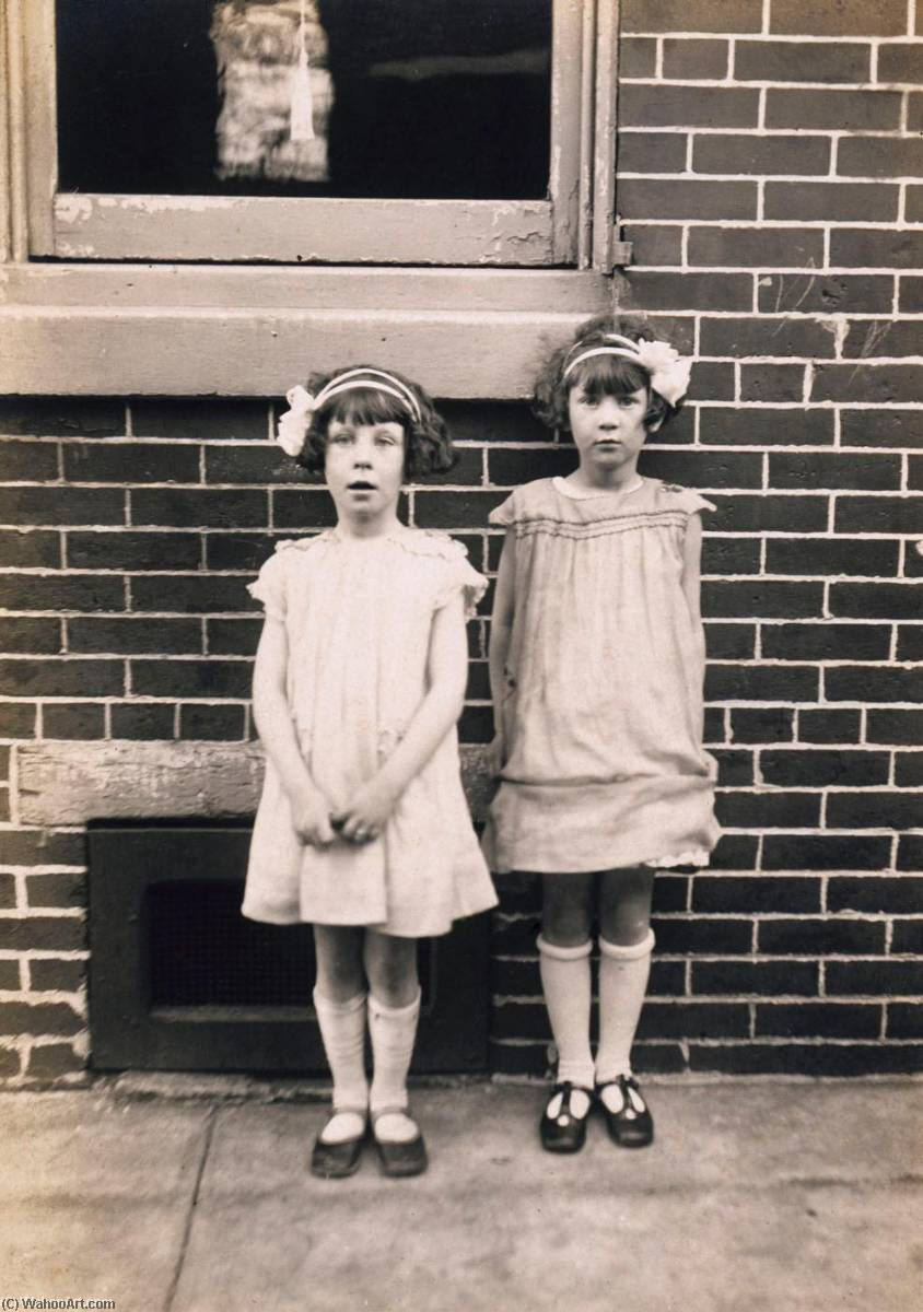 Order Paintings Reproductions Two Girls, Kensington, Philadelphia, 1925 by John Frank Keith (1883-1947) | ArtsDot.com