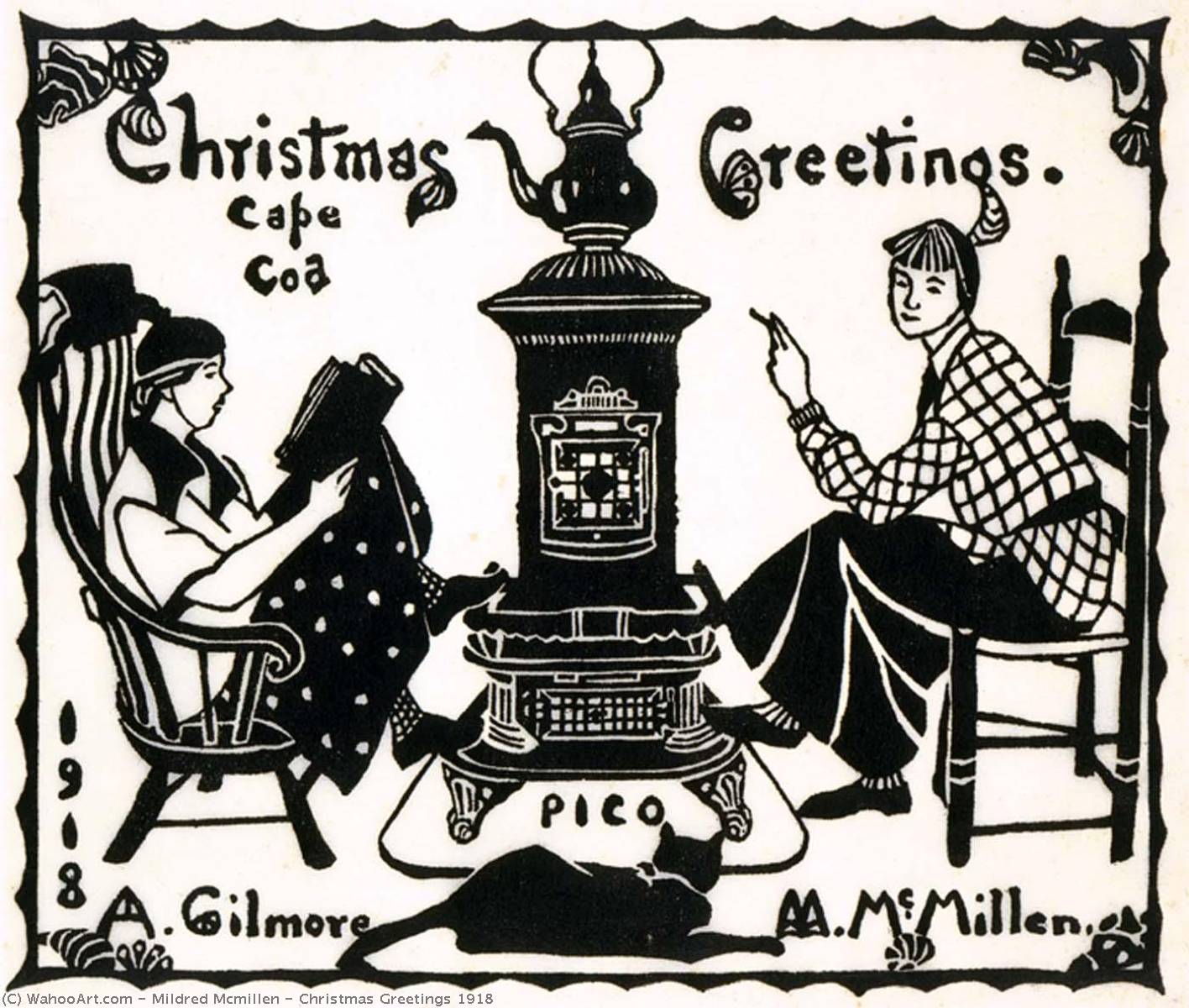 Christmas Greetings 1918, 1918 by Mildred Mcmillen Mildred Mcmillen | ArtsDot.com