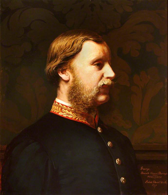 Order Art Reproductions George William Barrington (1824–1886), 7th Viscount Barrington of Ardglass, Baron Shute, PC, 1876 by Archibald J Stuart Wortley (1849-1905) | ArtsDot.com