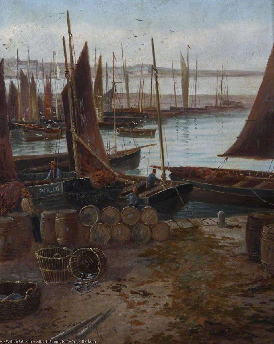 Order Art Reproductions Wick Harbour by Albert Dunington (1860-1941) | ArtsDot.com
