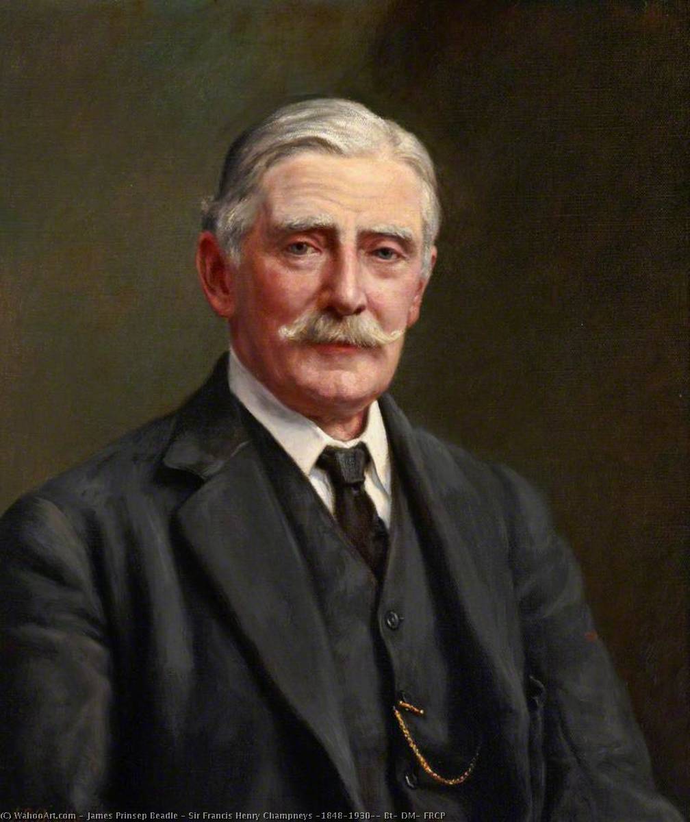 Sir Francis Henry Champneys (1848–1930), Bt, DM, FRCP by James Prinsep Beadle James Prinsep Beadle | ArtsDot.com