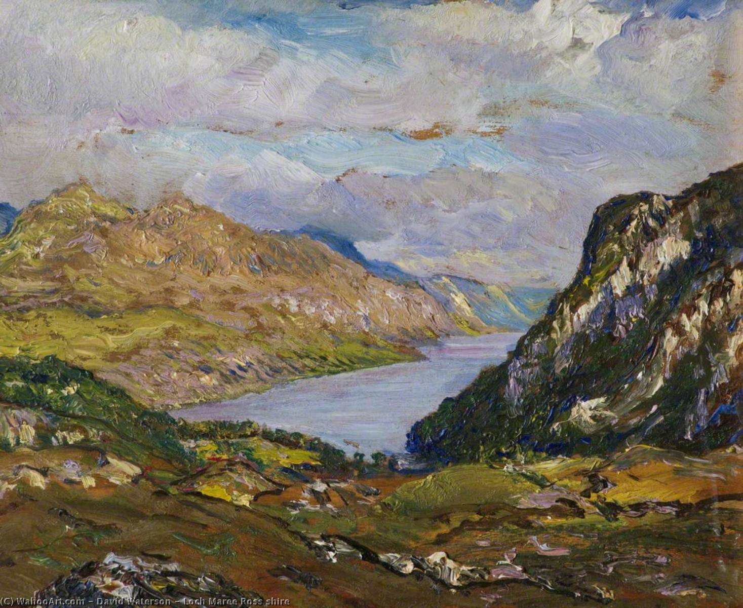 Loch Maree Ross shire, 1920 by David Waterson David Waterson | ArtsDot.com