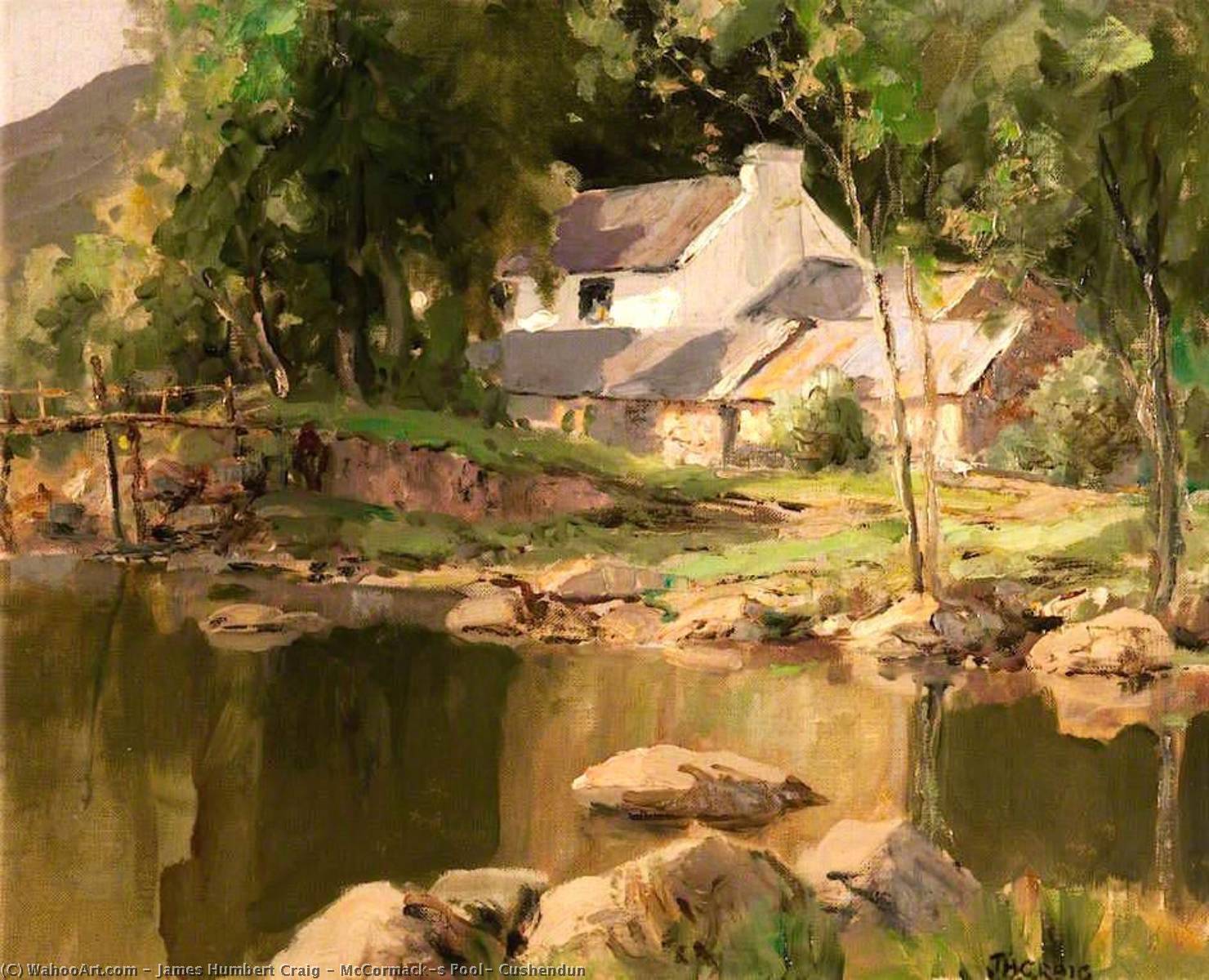 Order Oil Painting Replica McCormack`s Pool, Cushendun by James Humbert Craig (1877-1944) | ArtsDot.com