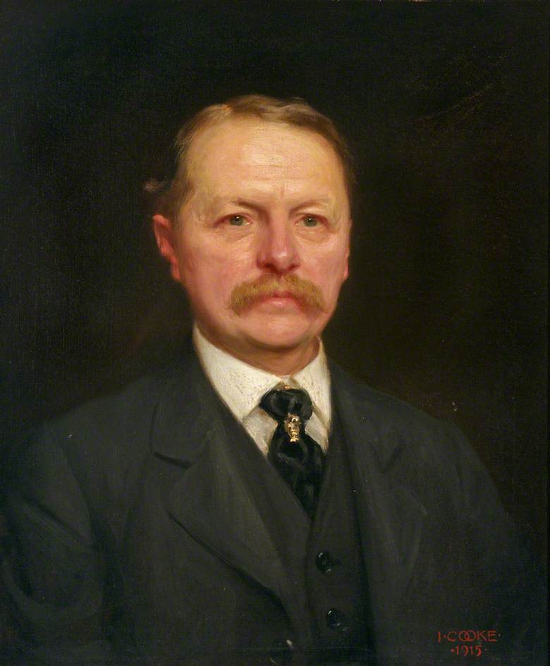 Order Paintings Reproductions Arthur Swaine Underwood (1854–1916), MRCS, LDS, 1915 by Isaac Cooke (1846-1922) | ArtsDot.com