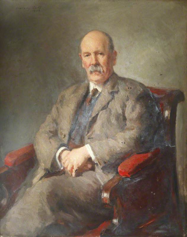 Order Oil Painting Replica Professor John Harrower (1857–1933), 1913 by Campbell Lindsay Smith (1879-1915) | ArtsDot.com