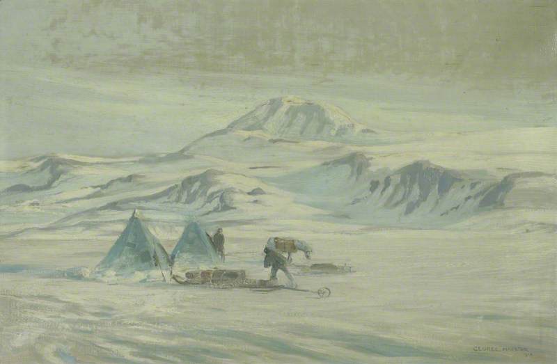Order Artwork Replica Mount F. L. Smith, 6,367 Feet, Antarctic Regions, 1912 by George E Marston (1882-1940, United Kingdom) | ArtsDot.com