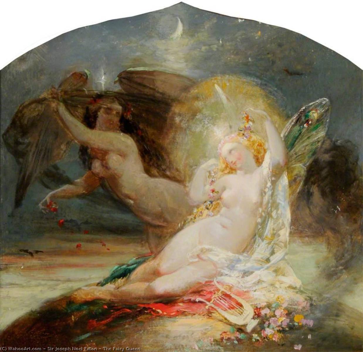 Order Paintings Reproductions The Fairy Queen by Joseph Noel Paton | ArtsDot.com