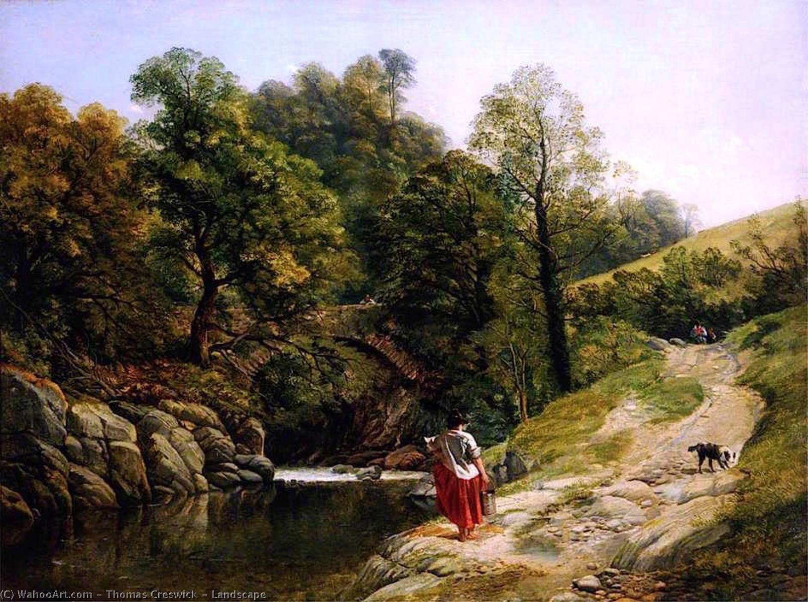 Order Art Reproductions Landscape by Thomas Creswick (1811-1869, United Kingdom) | ArtsDot.com