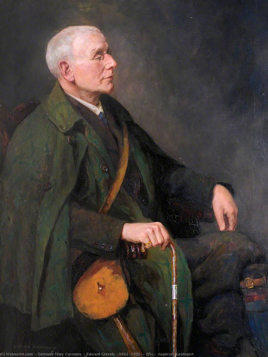 Buy Museum Art Reproductions Edward Greenly (1861–1951), DSc., Anglesey Geologist by Gertrude Mary Coventry (Inspired By) (1886-1964) | ArtsDot.com
