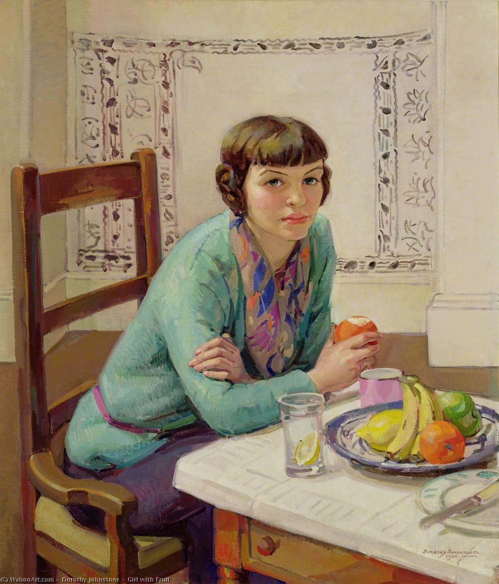 Chica con fruta de Dorothy Johnstone Dorothy Johnstone | ArtsDot.com
