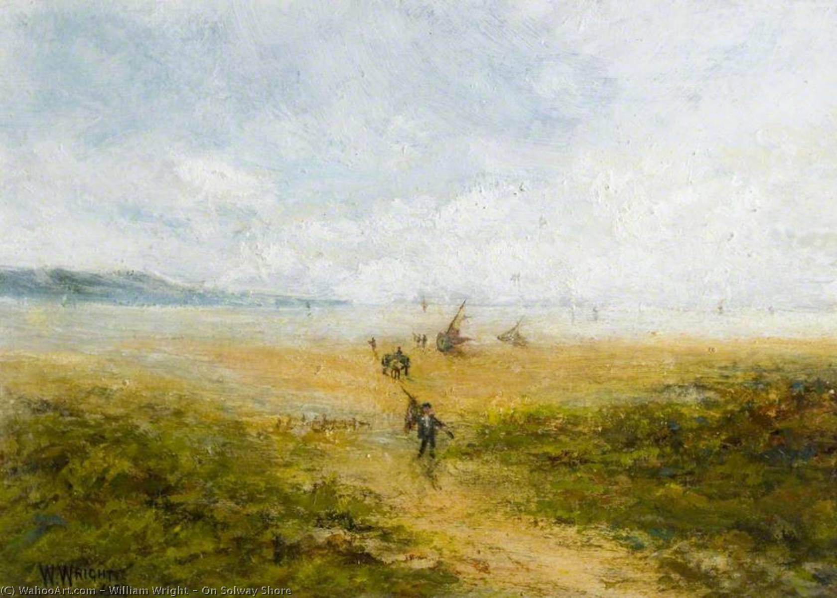Buy Museum Art Reproductions On Solway Shore, 1928 by William Wright (1854-1944) | ArtsDot.com