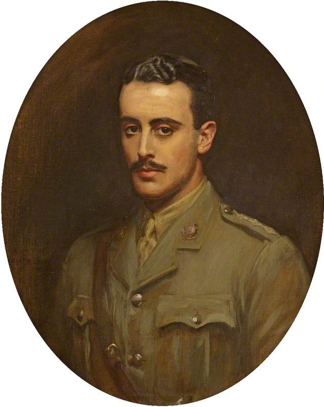 Order Paintings Reproductions Captain Eustace Lyle Gibbs (1885–1915), 1916 by Albert Henry Collings (1868-1947) | ArtsDot.com