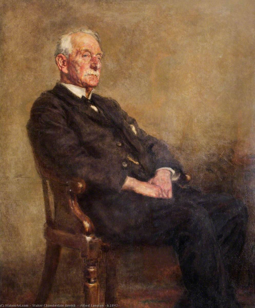 顺序 手工油畫 Alfred Langton (b.1842) 通过 Walter Chamberlain Urwick (1864-1943) | ArtsDot.com