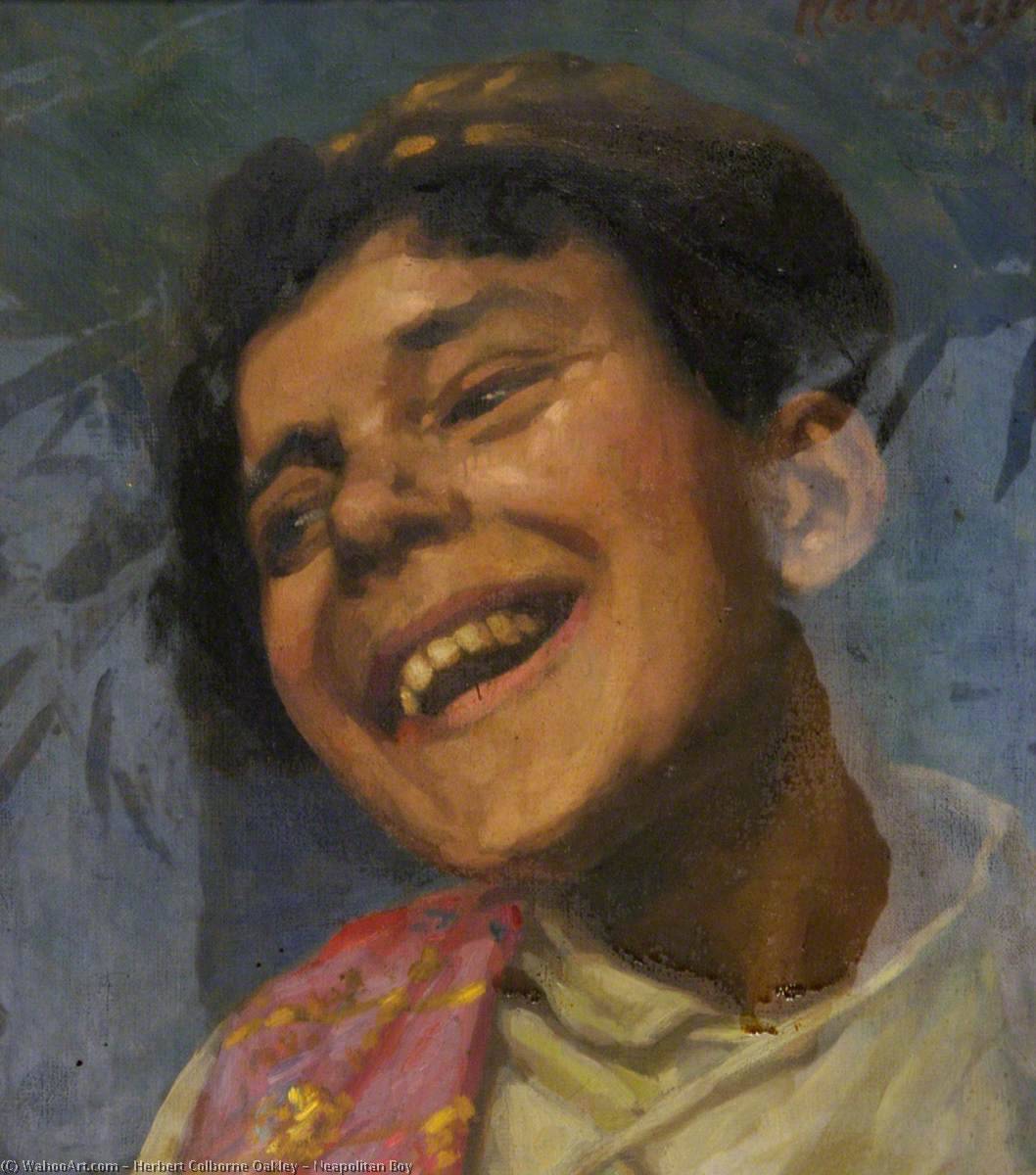 Buy Museum Art Reproductions Neapolitan Boy by Herbert Colborne Oakley (1869-1944) | ArtsDot.com