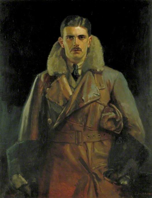 Order Paintings Reproductions Second Lieutenant Gilbert Stuart Martin Insall (1894–1972), VC, MC, Royal Flying Corps and Later Squadron Leader, Royal Air Force, 1919 by Edward Newling (Inspired By) (1890-1964) | ArtsDot.com
