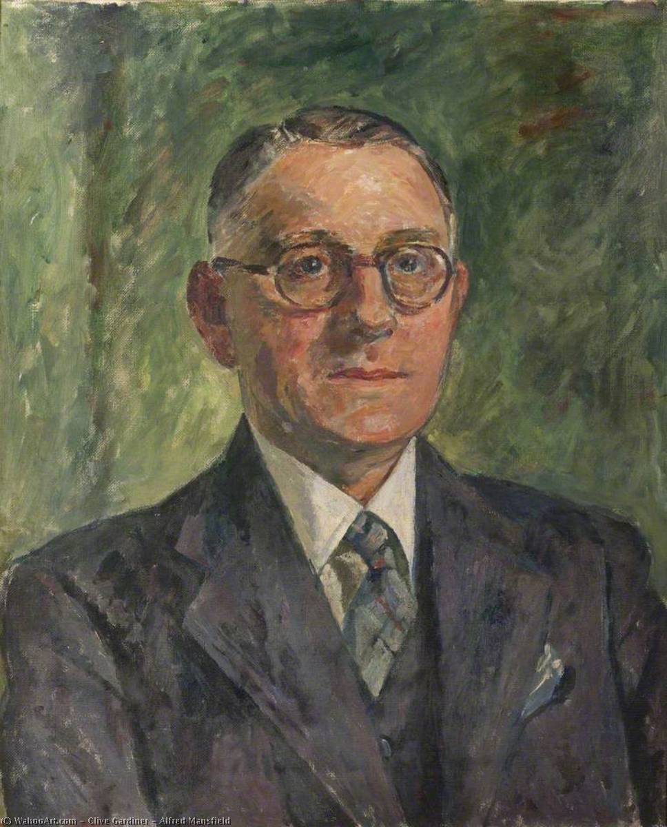 Order Oil Painting Replica Alfred Mansfield by Clive Gardiner (Inspired By) (1891-1960) | ArtsDot.com