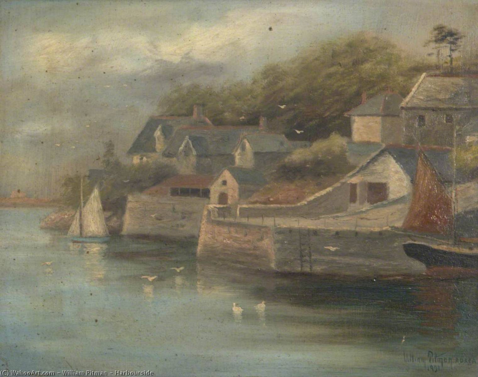 Harbourside, 1921 by William Pitman William Pitman | ArtsDot.com
