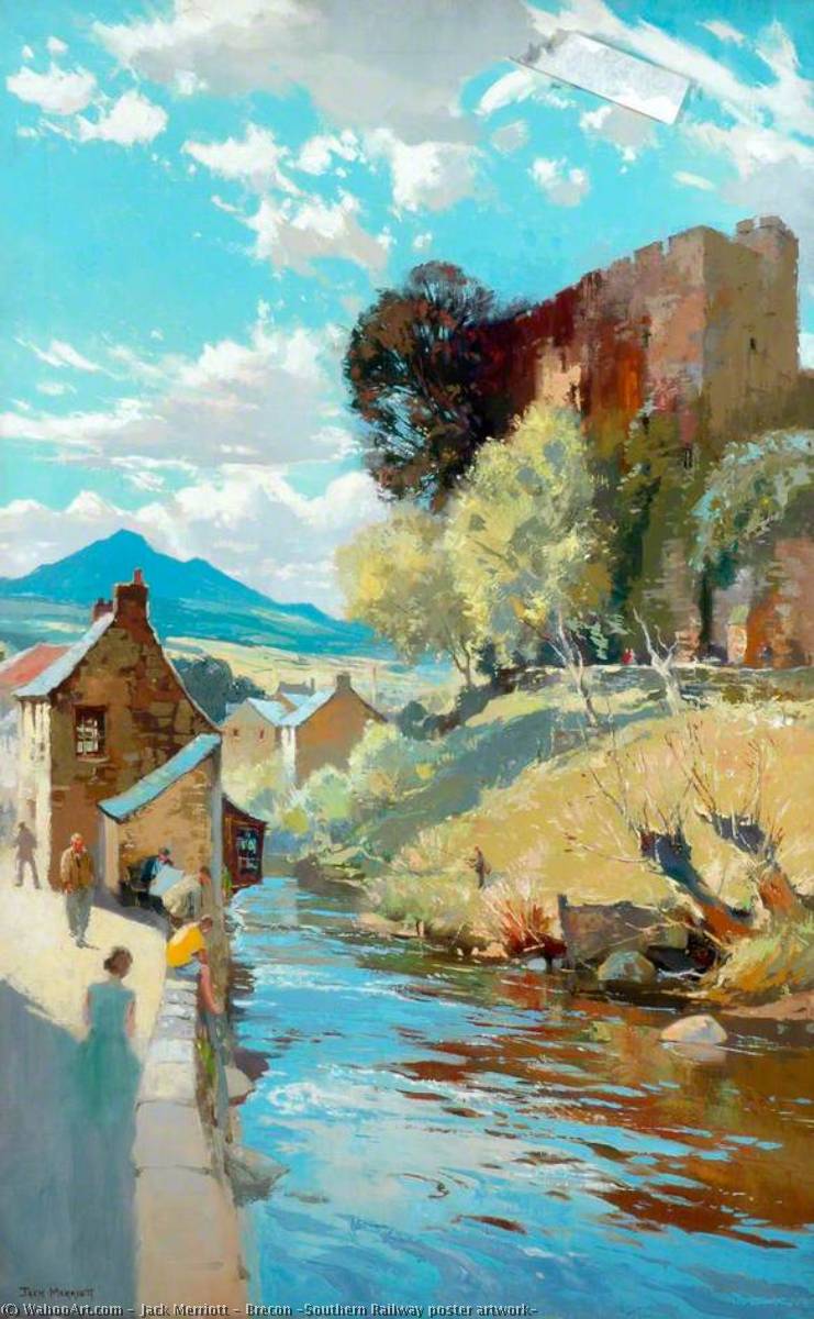 Buy Museum Art Reproductions Brecon (Southern Railway poster artwork) by Jack Merriott (Inspired By) (1901-1968) | ArtsDot.com