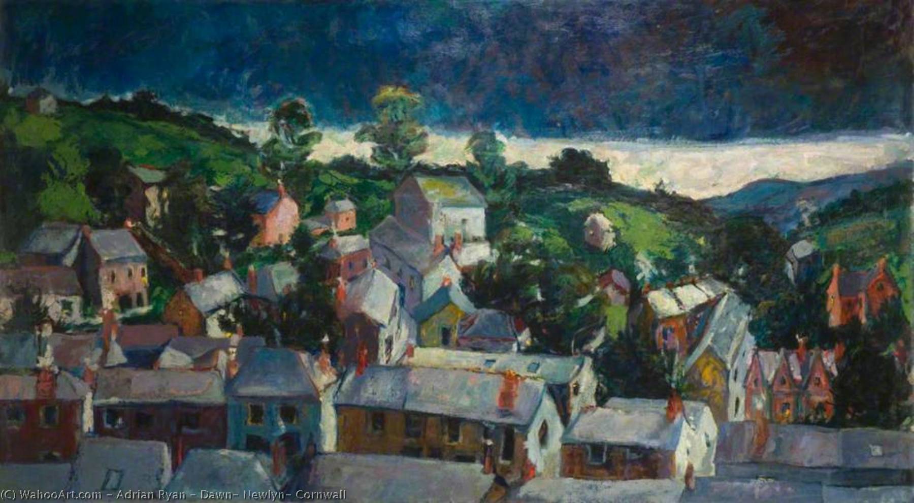 Dawn, Newlyn, Cornwall, 1952 by Adrian Ryan (1920-1998) Adrian Ryan | ArtsDot.com
