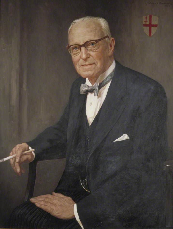 Order Art Reproductions Sir Frank Newson Smith (1879–1971), Lord Mayor of London (1943–1944) by Howard Barron (Inspired By) (1900-1991) | ArtsDot.com