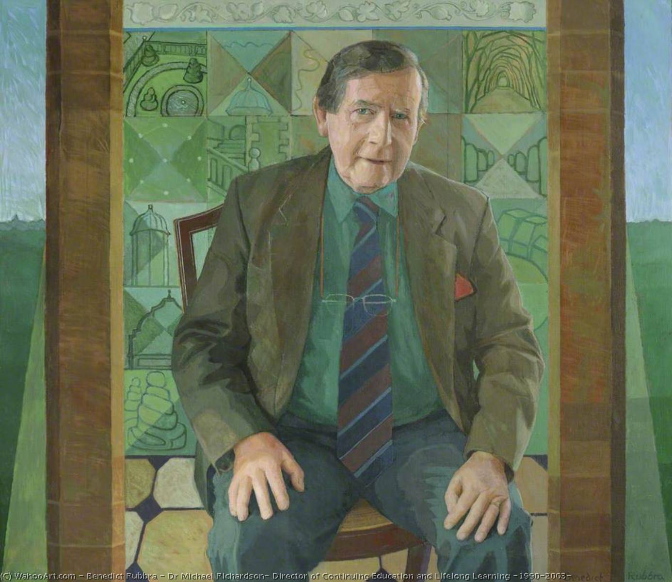 Dr Michael Richardson, Director of Continuing Education and Lifelong Learning (1990–2003), 2004 by Benedict Rubbra Benedict Rubbra | ArtsDot.com