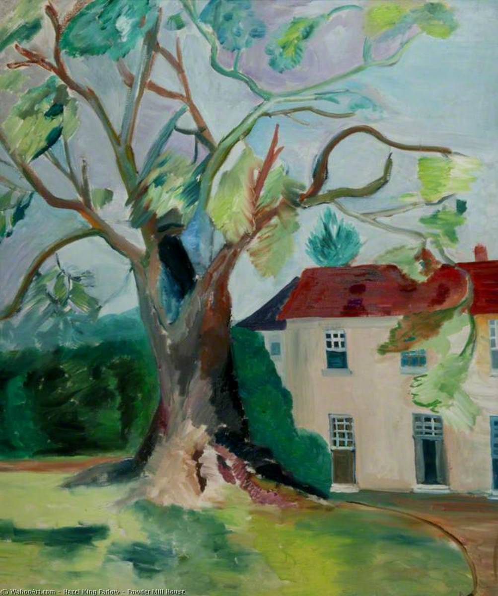 Buy Museum Art Reproductions Powder Mill House, 1938 by Hazel King Farlow (Inspired By) (1903-1995) | ArtsDot.com