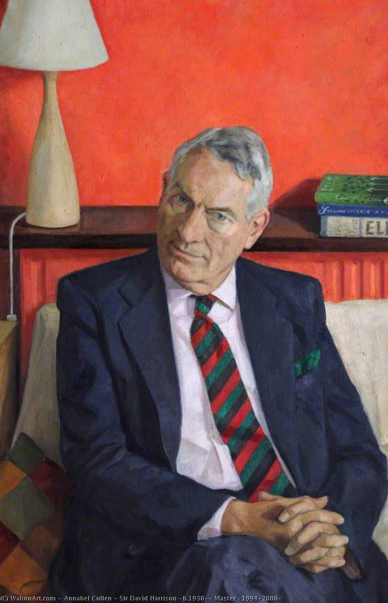 Sir David Harrison (b.1930), Master (1994–2000), 2000 by Annabel Cullen Annabel Cullen | ArtsDot.com
