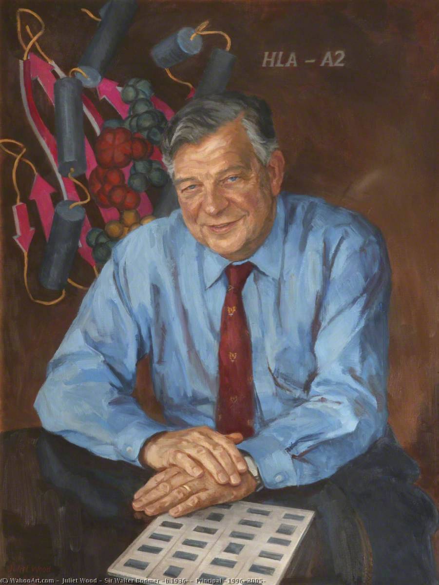 Sir Walter Bodmer (b.1936), Principal (1996–2005), 2004 by Juliet Wood Juliet Wood | ArtsDot.com