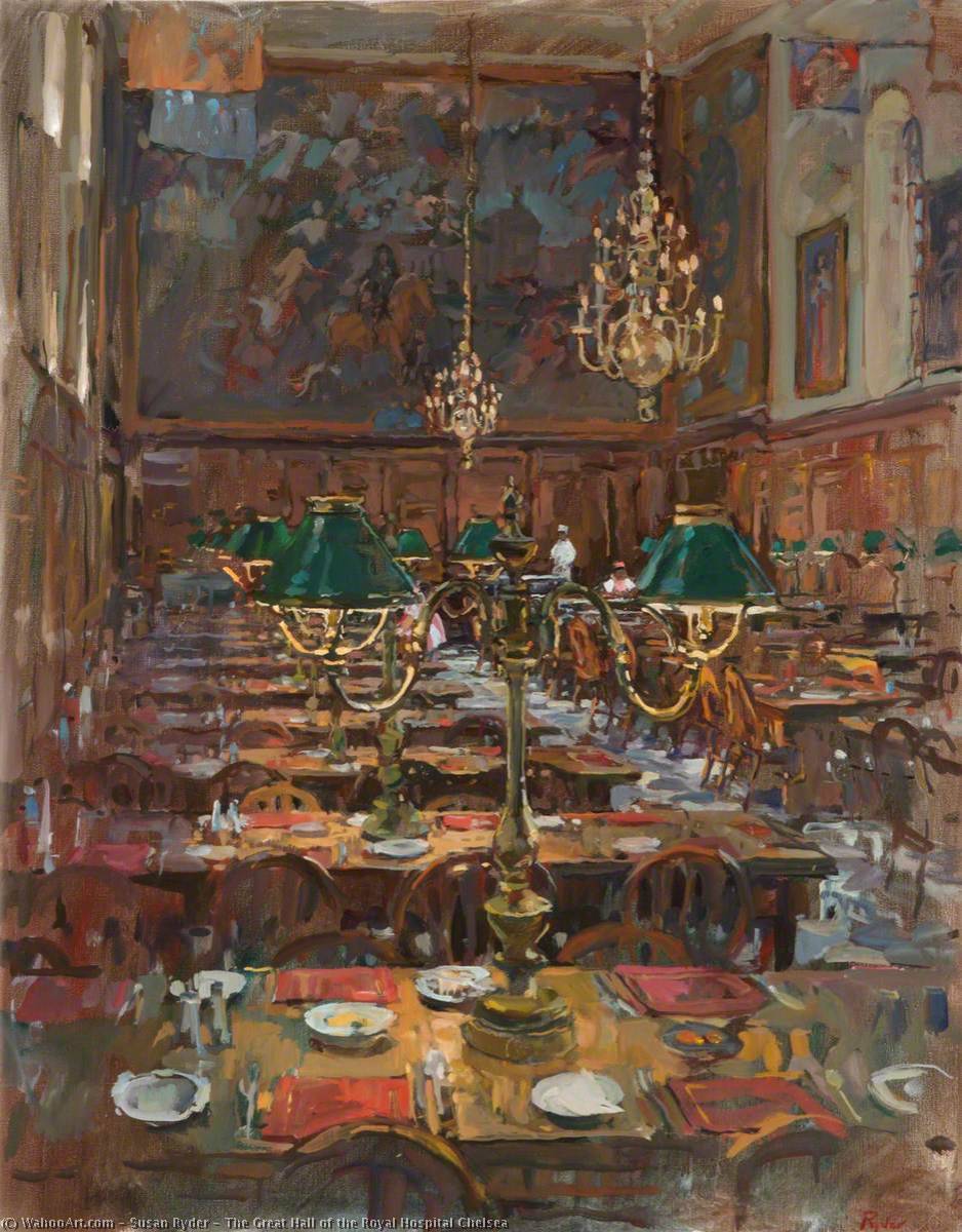 The Great Hall of the Royal Hospital Chelsea by Susan Ryder Susan Ryder | ArtsDot.com