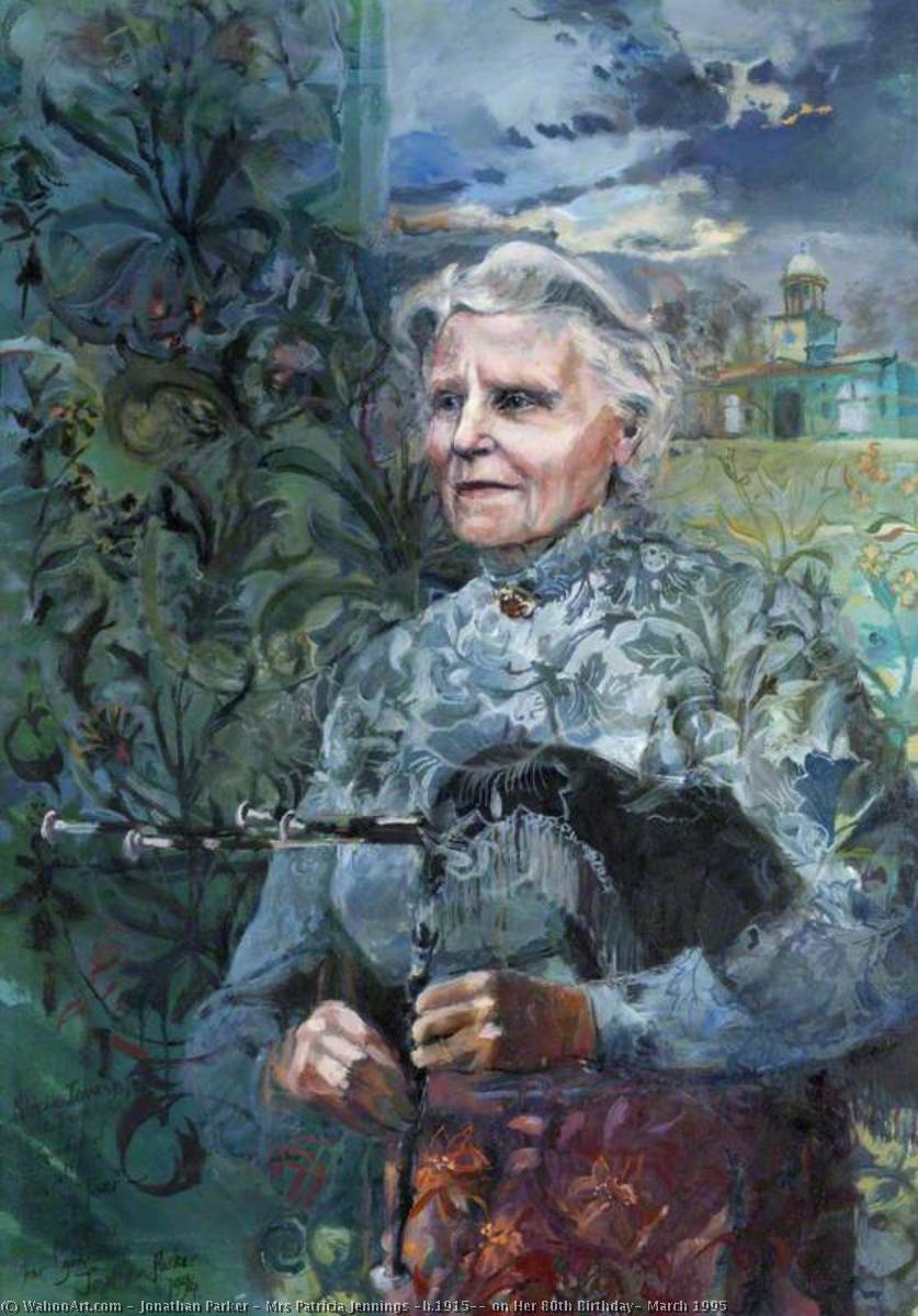 Mrs Patricia Jennings (b.1915), on Her 80th Birthday, March 1995, 1995 by Jonathan Parker Jonathan Parker | ArtsDot.com